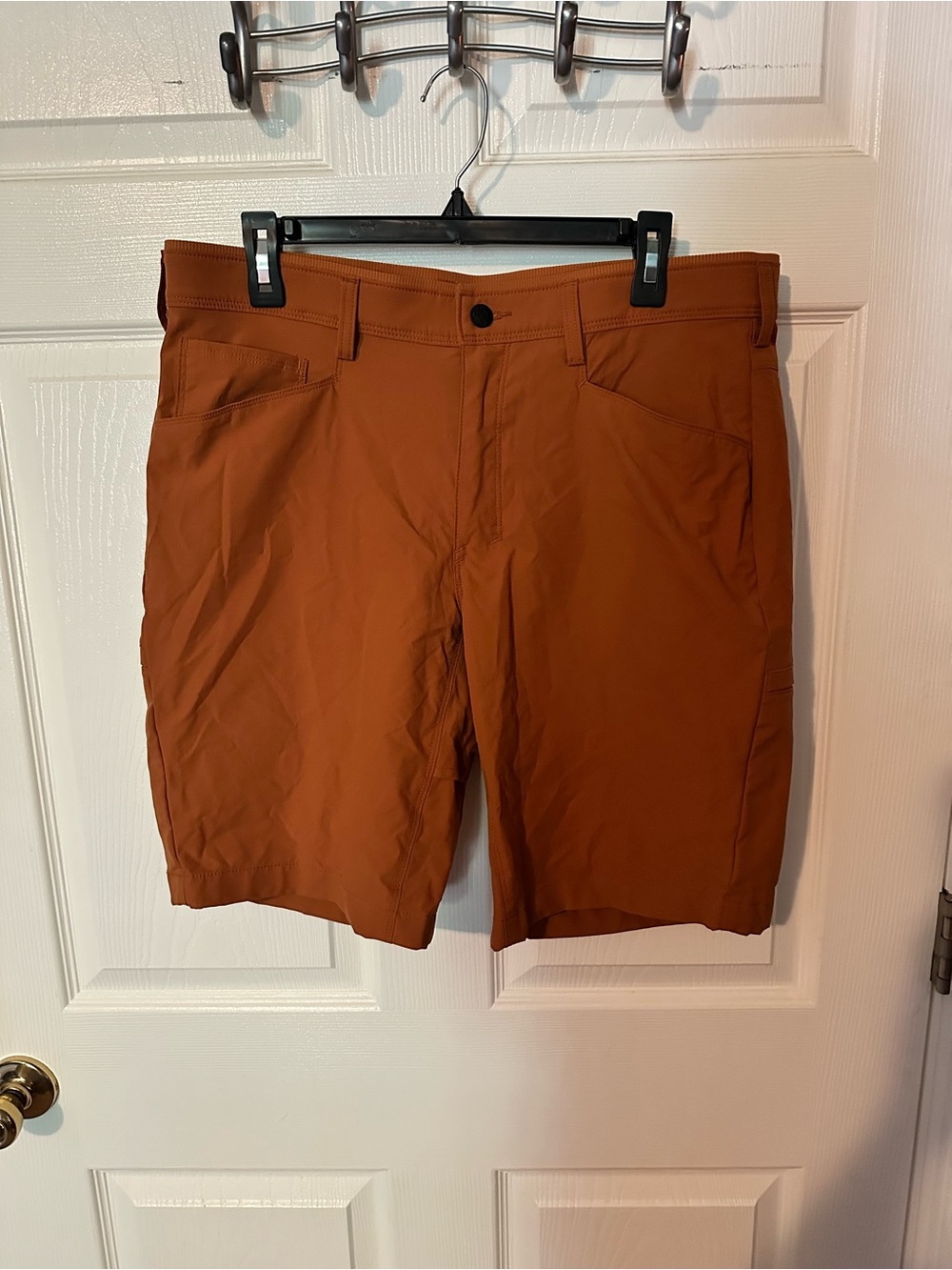 Men's Hybrid Shorts in Rust - Performance Everyday